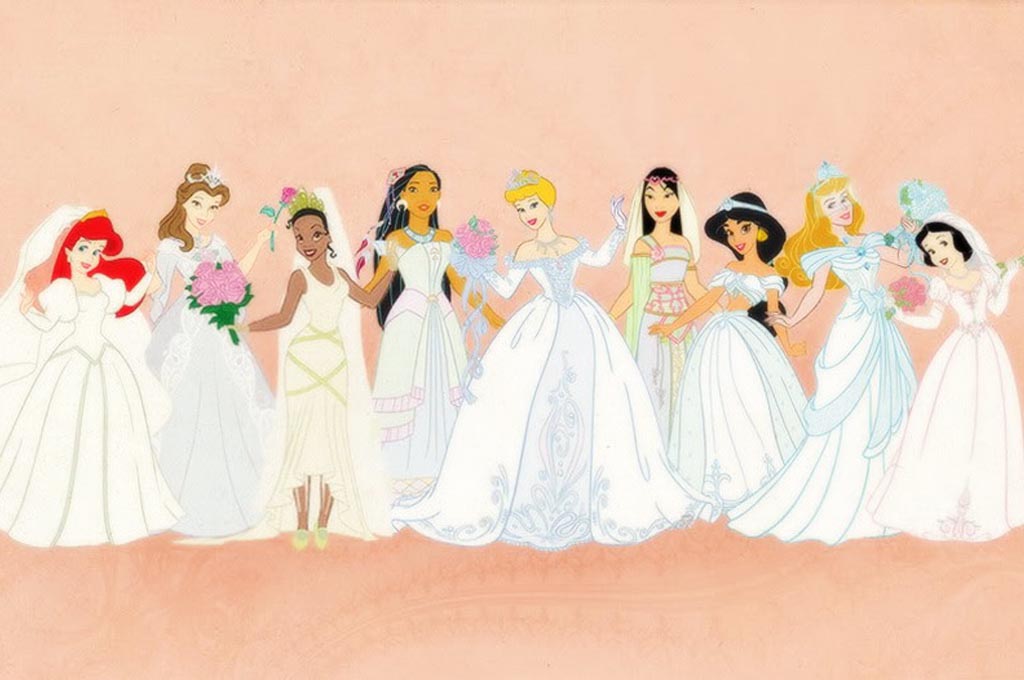 Принцессы выходят. Принцессы Диснея в свадебных платьях. Свадьба принцессы Дисней Золушки.
