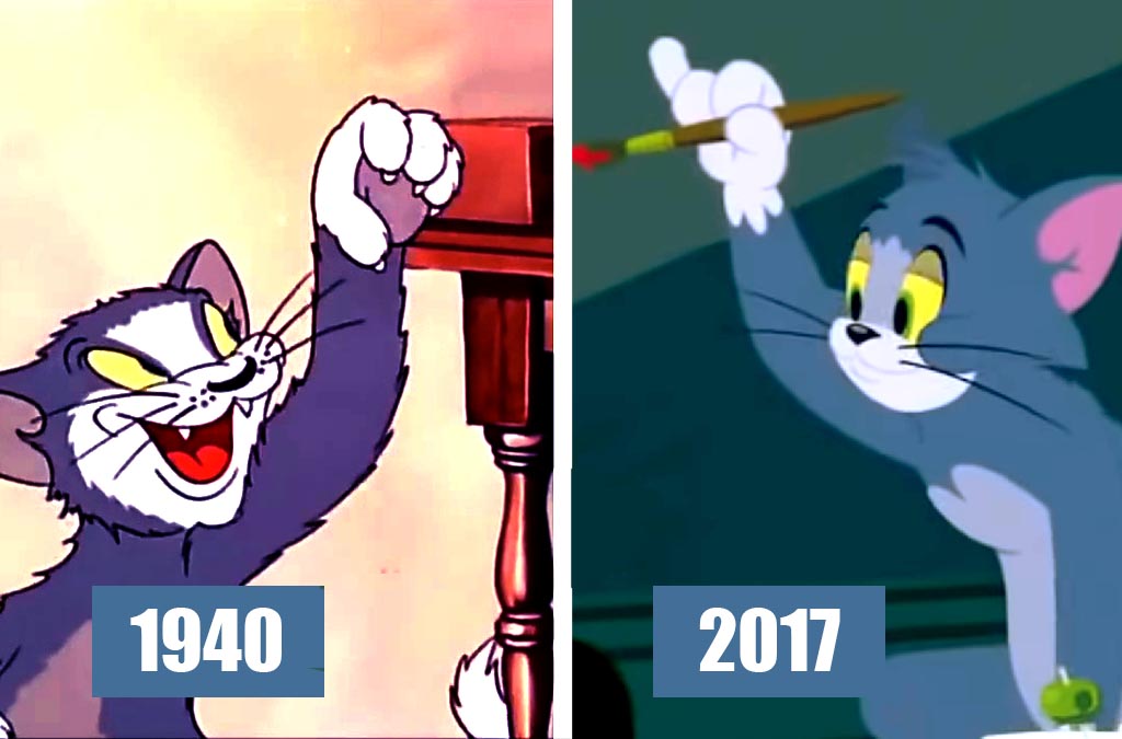 В каком году вышел том и джерри. Том и Джерри рисовка 1940. Как менялись том и Джерри. Том и Джерри рисовка. Том и Джерри по годам.
